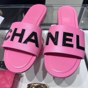 Pink New Season Chanel Sandals
